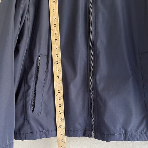 Calvin Klein Navy Blue Zip Up Jacket Men XL Classic Long Sleeve High Mock Neck - Picture 13 of 14